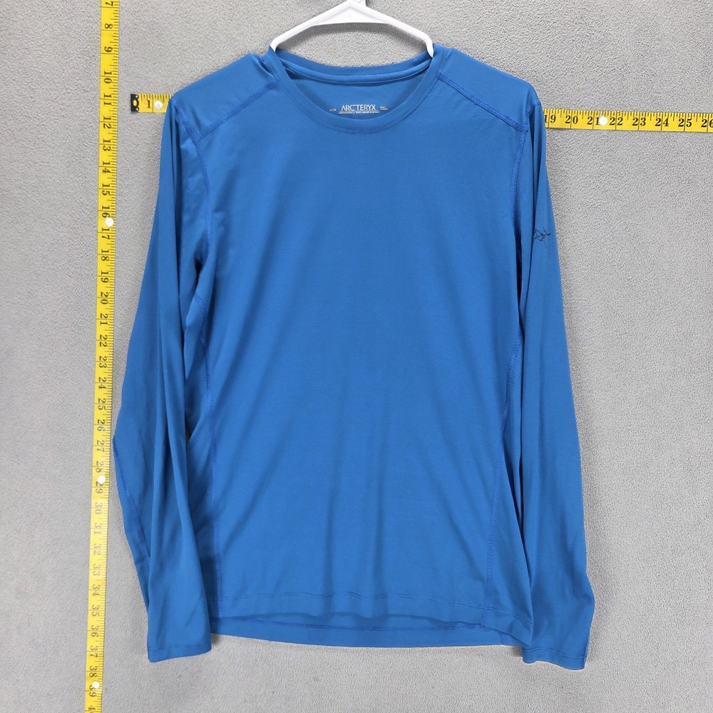 Arc'teryx Shirt Mens M Blue Phase SL Long Sleeve Crew Performance Base Layer